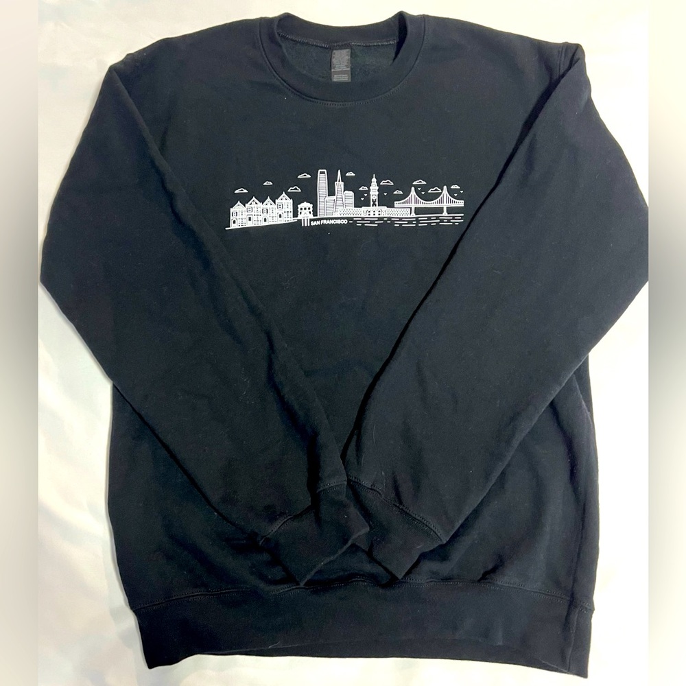 San Francisco Black Crewneck
